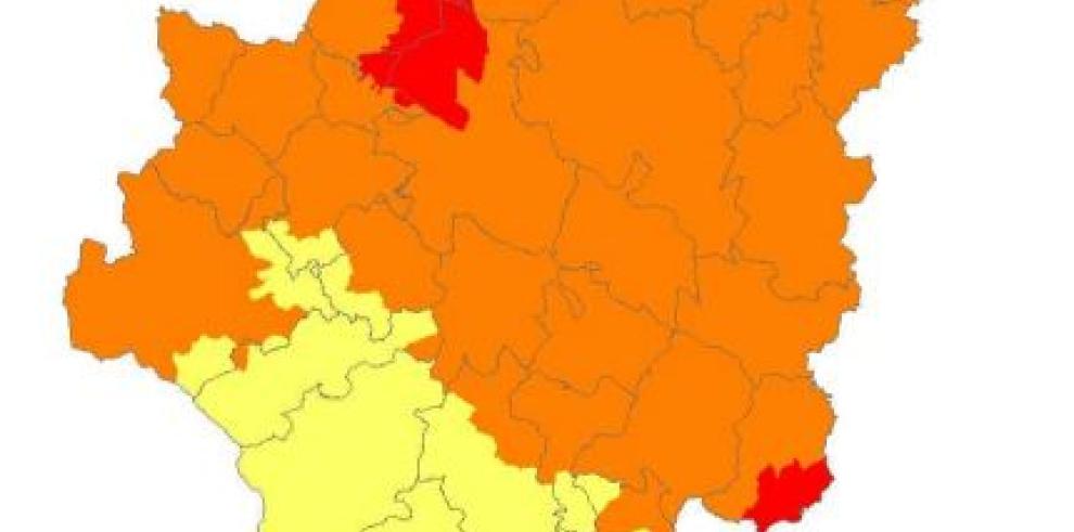 Prealerta roja por riesgo de incendios forestales en Zuera, Prepirineo y Somontano occidentales y Beceite