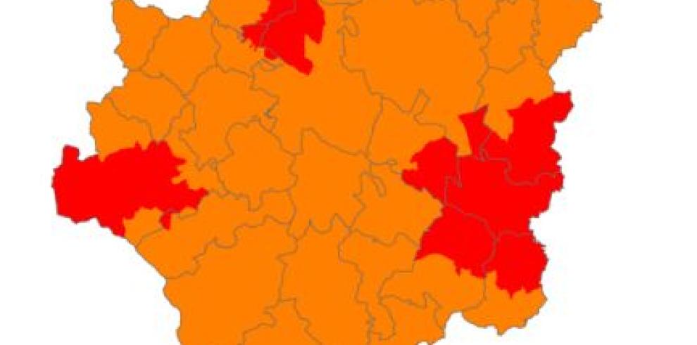 Prealerta roja por riesgo de incendios forestales en puntos de las tres provincias aragonesas