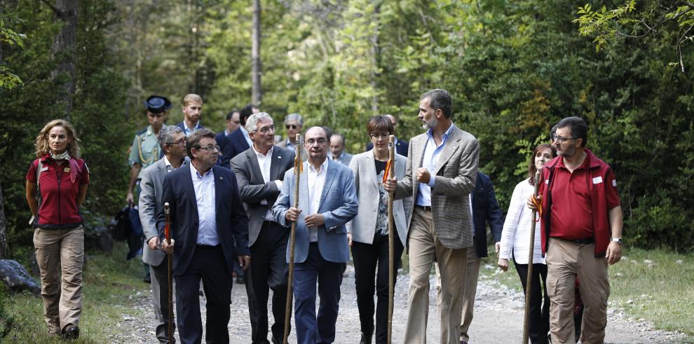 La celebración del centenario del Parque de Ordesa recibe el espaldarazo de la visita del Rey