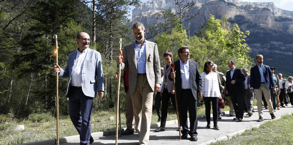 La celebración del centenario del Parque de Ordesa recibe el espaldarazo de la visita del Rey