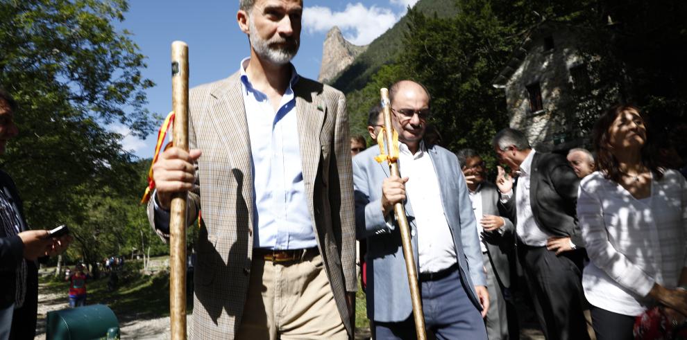 La celebración del centenario del Parque de Ordesa recibe el espaldarazo de la visita del Rey