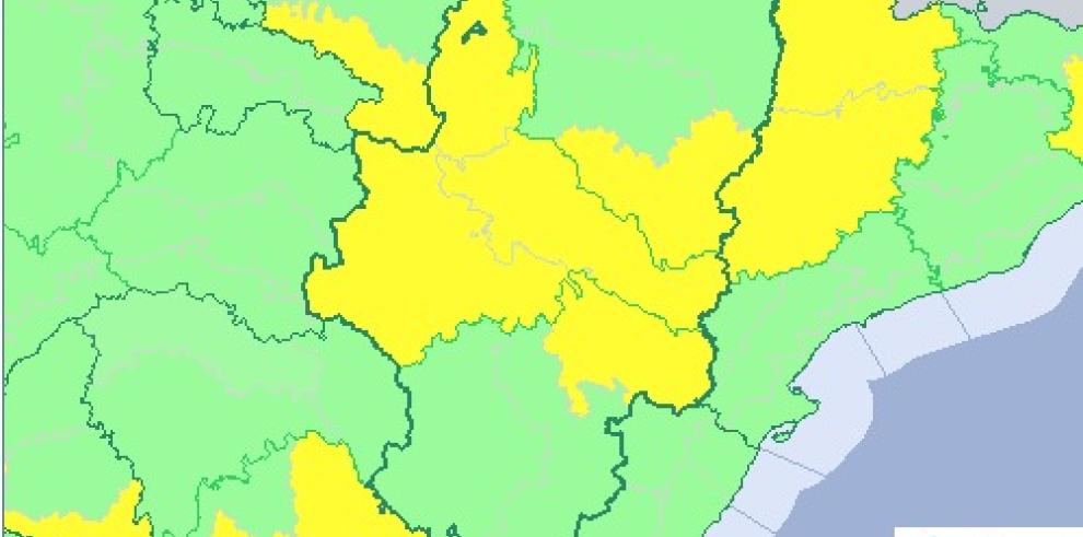 Se mantiene el aviso amarillo por temperaturas máximas en el centro de la Comunidad 