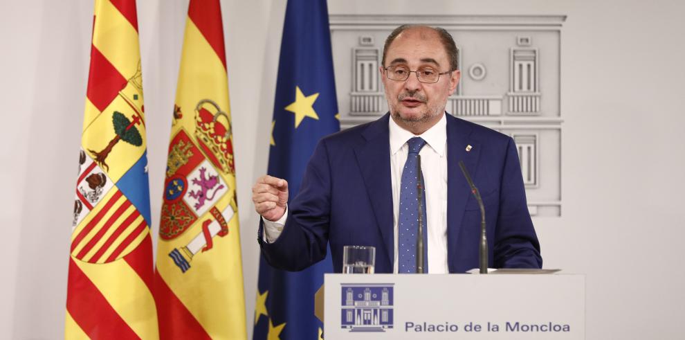 Lambán arranca un compromiso del Gobierno central con el Corredor Cantábrico-Mediterráneo, cuyo calendario se concretará en la reunión del próximo día 23