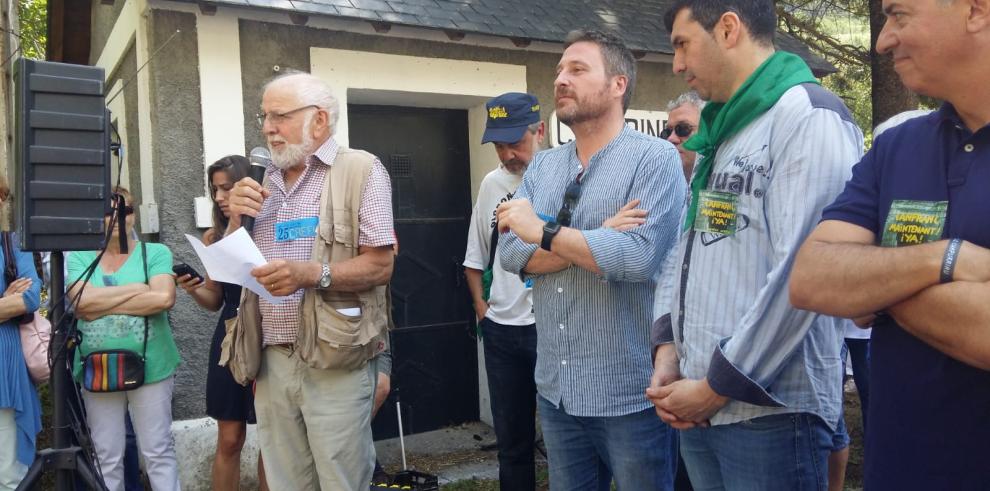 Acto por la reapertura de la línea internacional de Canfranc, la lucha de un pueblo