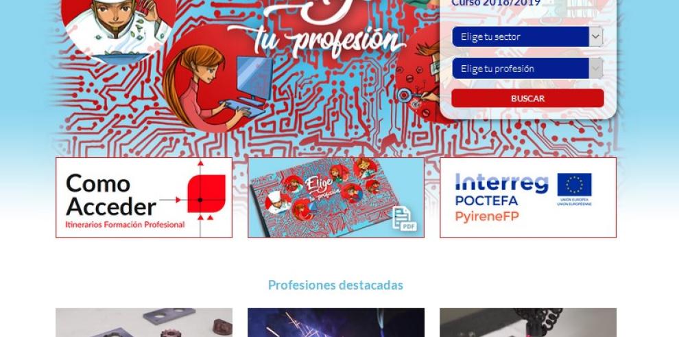 Educación lanza una web para ayudar a la orientación profesional de los jóvenes interesados en la FP