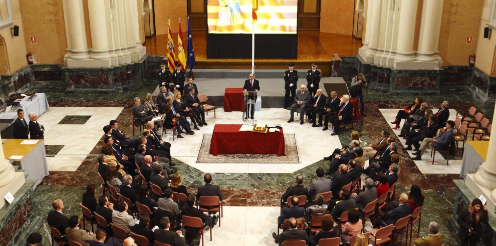 Acto simbólico para celebrar el 40 aniversario de la Diputación General de Aragón