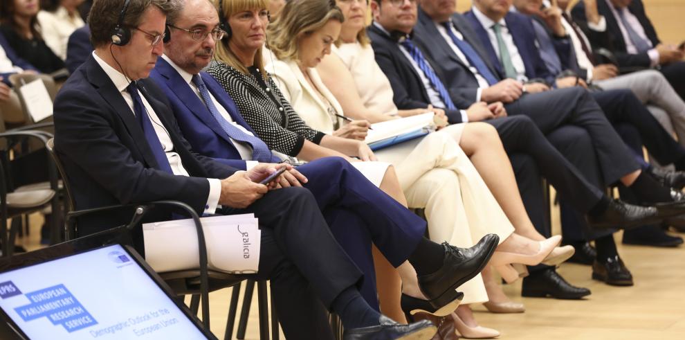 El Presidente de Aragón reclama que la UE aborde el problema del cambio demográfico a través de los fondos estructurales y la profunda revisión de la PAC