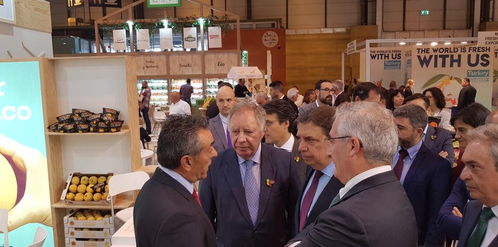 72 empresas y entidades del sector hortofrutícola aragonés estarán representadas en la feria internacional Fruit Attraction bajo el paraguas Aragón Alimentos