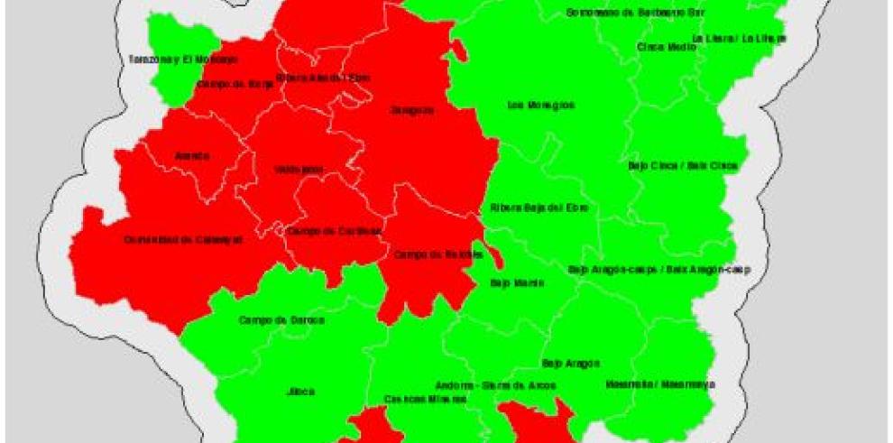 Mapa de Índice de Riesgo de Incendios Forestales, 21-02-18