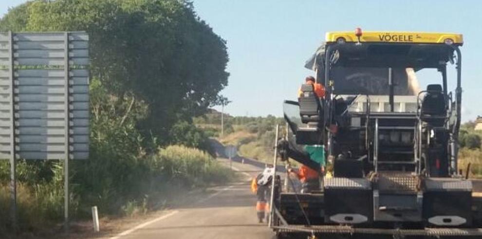 Mejoras de firme y acondicionamiento en varios tramos de carreteras de Aragón