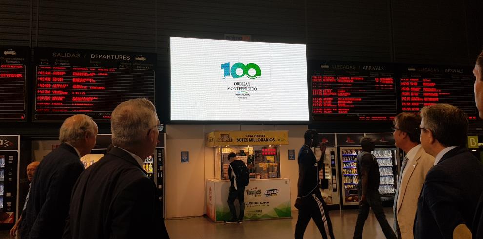 Avanza promociona el Centenario de Ordesa y Monte Perdido en la Estación Sur de Autobuses de Madrid