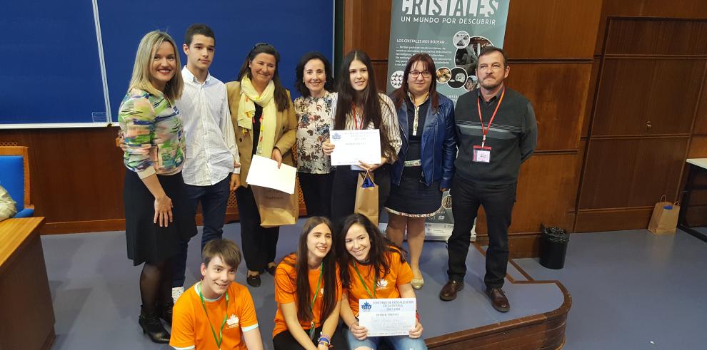 Pilar Alegría ha participado en la final del concurso Cristalización en la Escuela