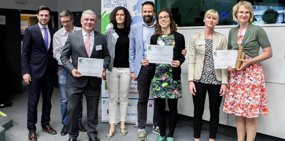 Opel España recibe el diploma como finalista en la categoría empresa de los Premios Europeos de la Prevención de Residuos