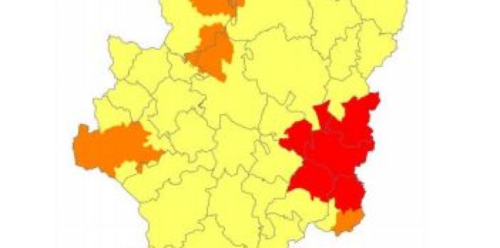 Prealerta roja por riesgo de incendios forestales en Bajo Ebro 