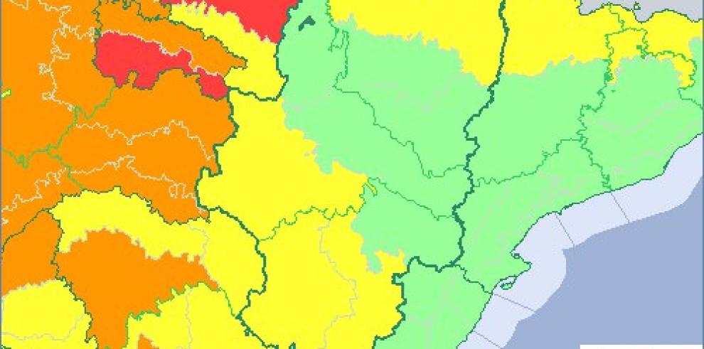 Ampliado el aviso amarillo por nevadas en buena parte de Aragón 