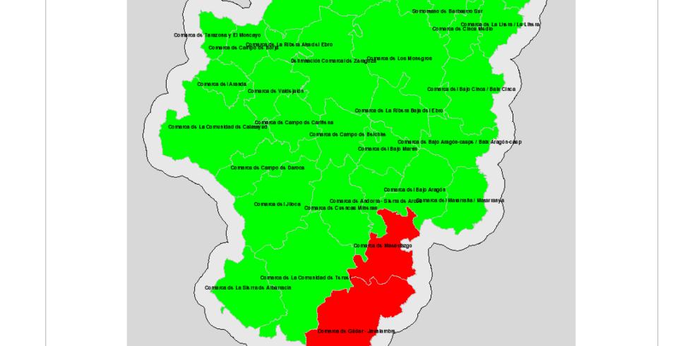 Mapa de Indice de riesgo de incendios forestales 24-01-18