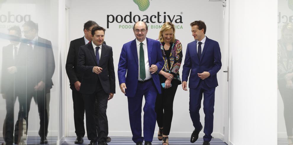 El presidente de Aragón inaugura en Zaragoza el mayor centro de podología y biomecánica de Europa