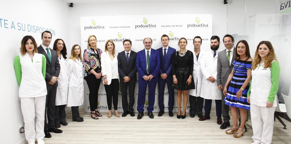 El presidente de Aragón inaugura en Zaragoza el mayor centro de podología y biomecánica de Europa