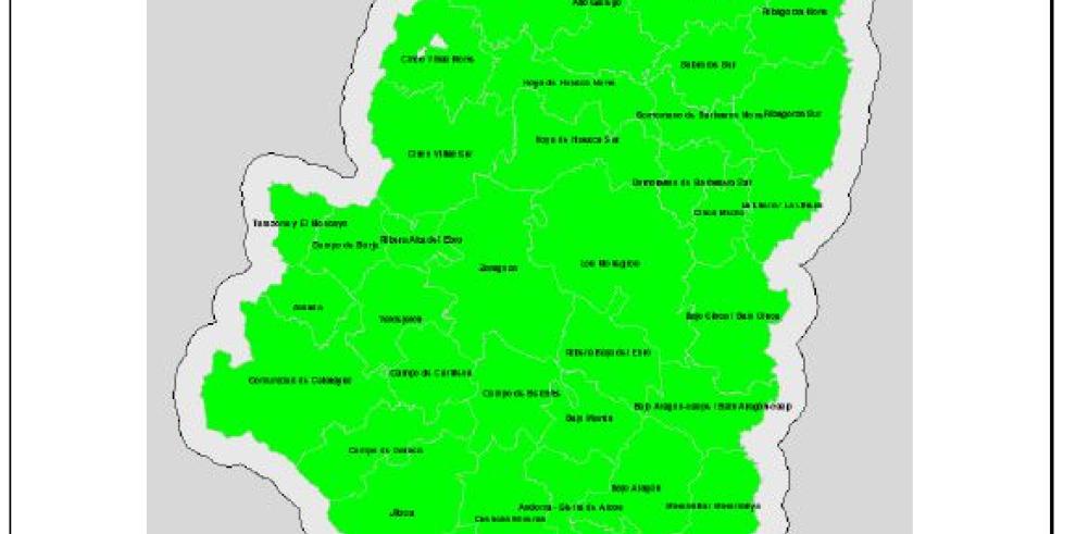 Mapa de Indice de Riesgo de Incendios Forestales para el día 10 de febrero de 2018