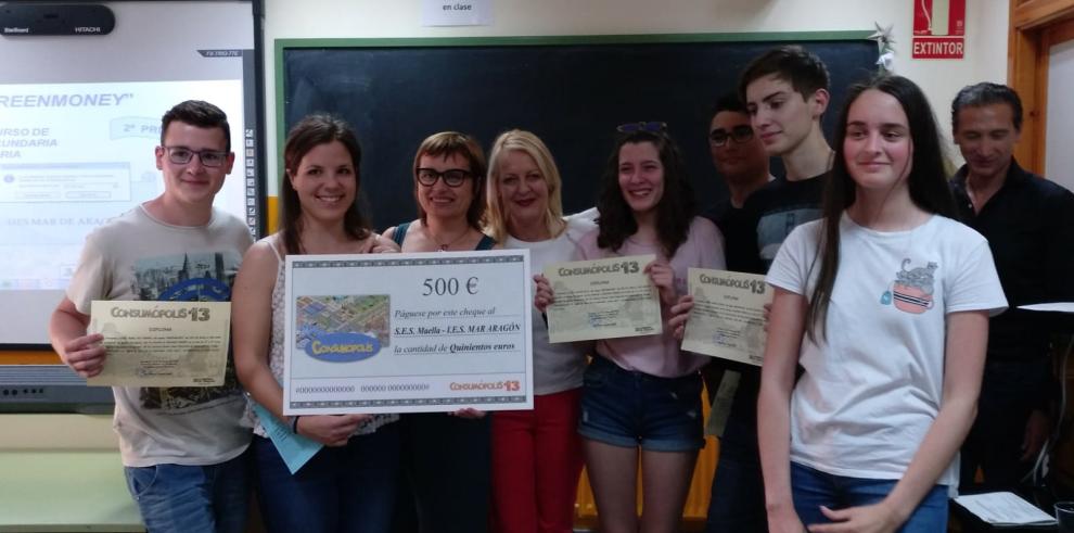 El colegio Daniel Federio de Sástago y los institutos Pablo Serrano de Andorra y Mar de Aragón de Maella, ganadores del XI Concurso Escolar sobre Educación del Consumidor Consumópolis