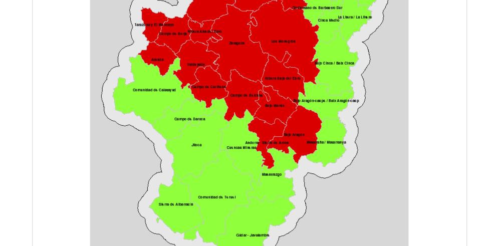 Mapa de Indice de Riesgo de Incendios Forestales, 19-02-18