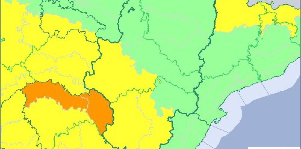 Aviso amarillo por bajas temperaturas en Ibérica Zaragozana, Albarracín y Jiloca, Gúdar y Maestrazgo