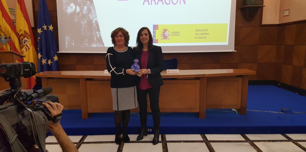 El IAM recibe el I Premio Meninas de la Delegación del Gobierno en Aragón