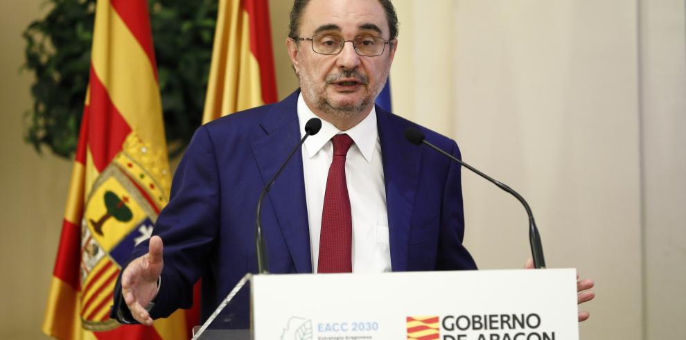 Lambán anuncia la creación del Consejo Aragonés y la Oficina del Clima para combatir sus efectos