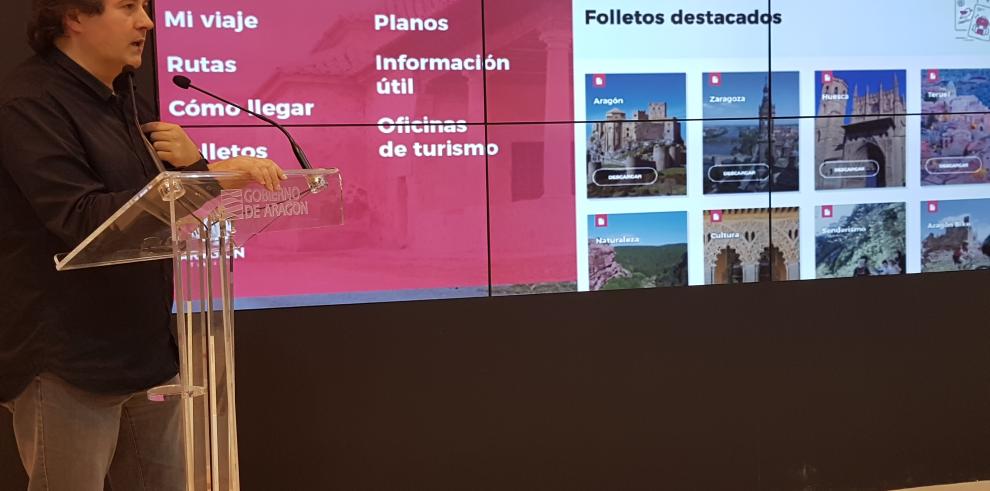 La ciudad de Zaragoza, la nueva web de Turismo de Aragón y la trufa negra de Teruel protagonistas de la mañana en el estand de Aragón en FITUR