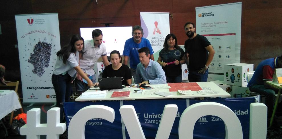 El Gobierno de Aragón presente en la I Feria de Voluntariado en la Universidad de Zaragoza