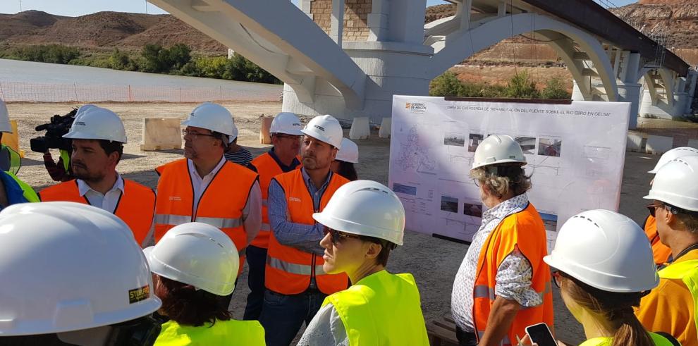 El nuevo puente de Gelsa permitirá el cruce de vehículos pesados