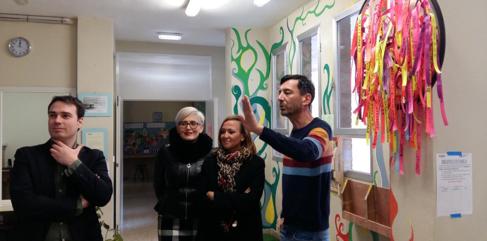 Mayte Pérez inaugura el comedor del colegio Emilio Moreno Calvete, el único colegio de Zaragoza que no disponía de este servicio 