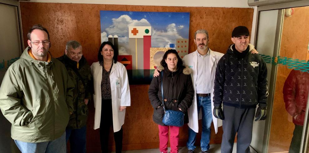 La Asociación de familias de personas con discapacidad de Calatayud dona un óleo al centro de salud