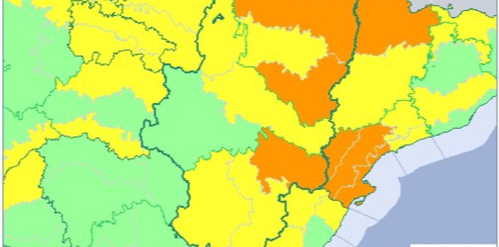 Aumenta a naranja el aviso meteorológico por viento en el sur de Huesca y el Bajo Aragón