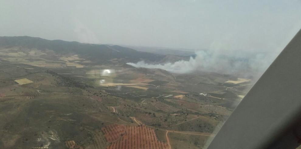 Controlado el incendio de Castejón de Alarba 