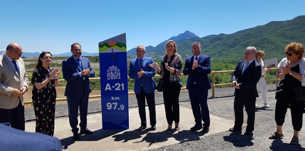 Inauguración del tramo de la A-21 entre Jaca y Santa Cilia