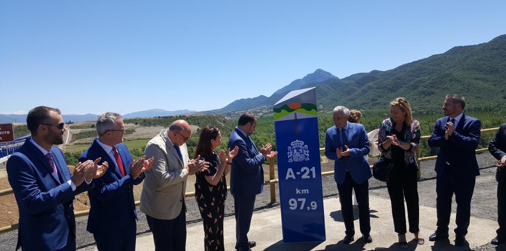 Inauguración del tramo de la A-21 entre Jaca y Santa Cilia