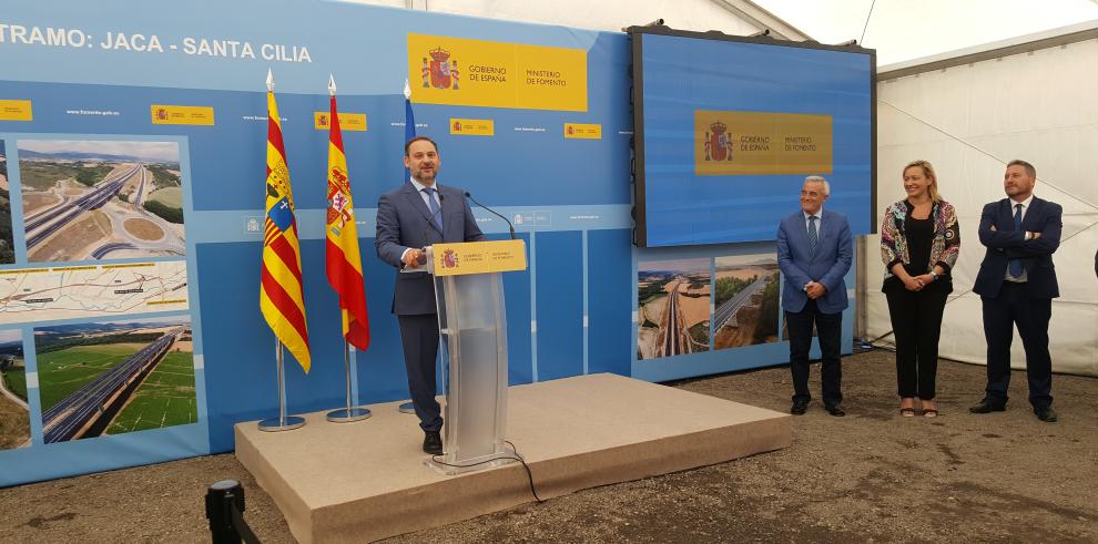 Inauguración del tramo de la A-21 entre Jaca y Santa Cilia