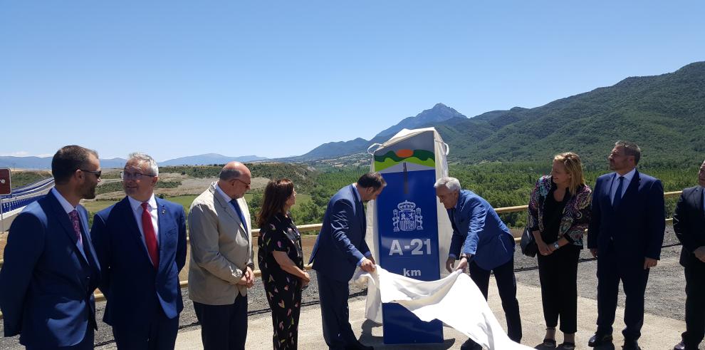 Inauguración del tramo de la A-21 entre Jaca y Santa Cilia