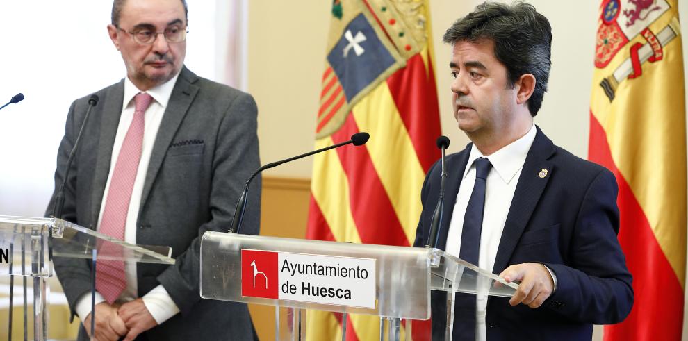 Lambán avanza que Huesca contará con una financiación de un millón de euros