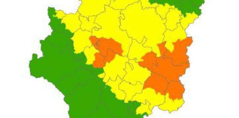 Alerta naranja de peligro de incendios forestales en varias zonas de Aragón