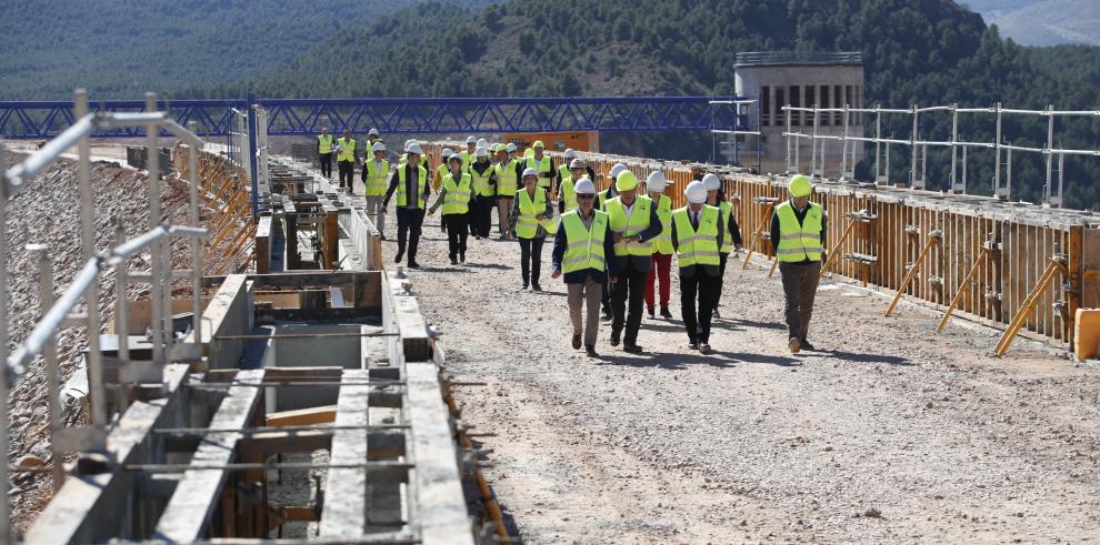 Lambán confía en que la conclusión de las obras de Mularroya permita a los regantes del Jalón estar preparados para las oportunidades que brinde la puesta en marcha de Bonárea