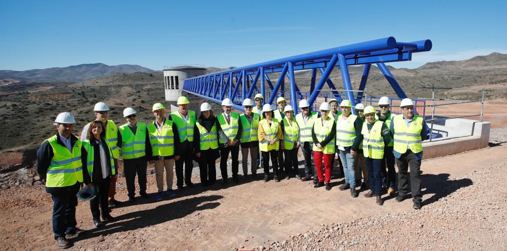 Lambán confía en que la conclusión de las obras de Mularroya permita a los regantes del Jalón estar preparados para las oportunidades que brinde la puesta en marcha de Bonárea