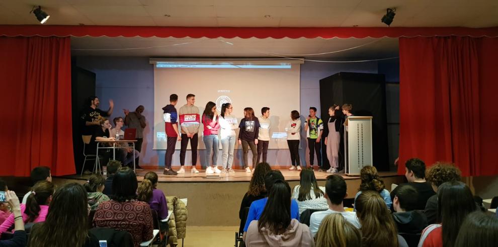 Los alumnos aragoneses cantan a ritmo de rap para luchar por la igualdad