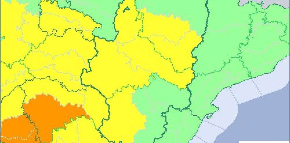 Aviso ampliado del nivel amarillo por tormentas