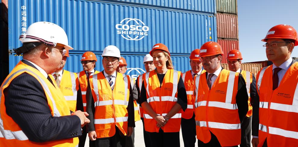 Aragón solicita a ADIF ampliar el período de concesión de la terminal zaragozana de Cosco Shipping para que sea el hub logístico de España