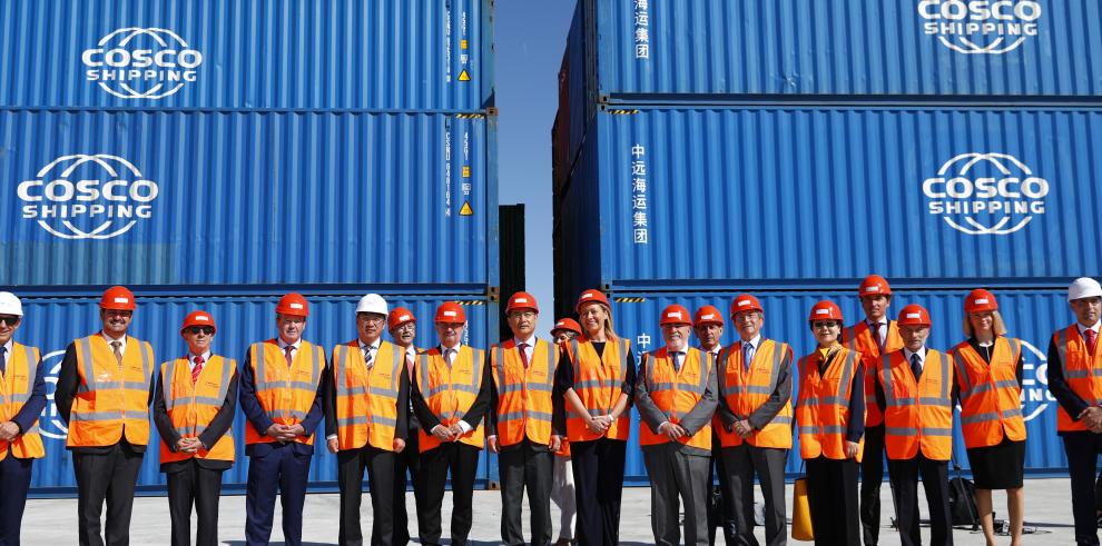 Aragón solicita a ADIF ampliar el período de concesión de la terminal zaragozana de Cosco Shipping para que sea el hub logístico de España