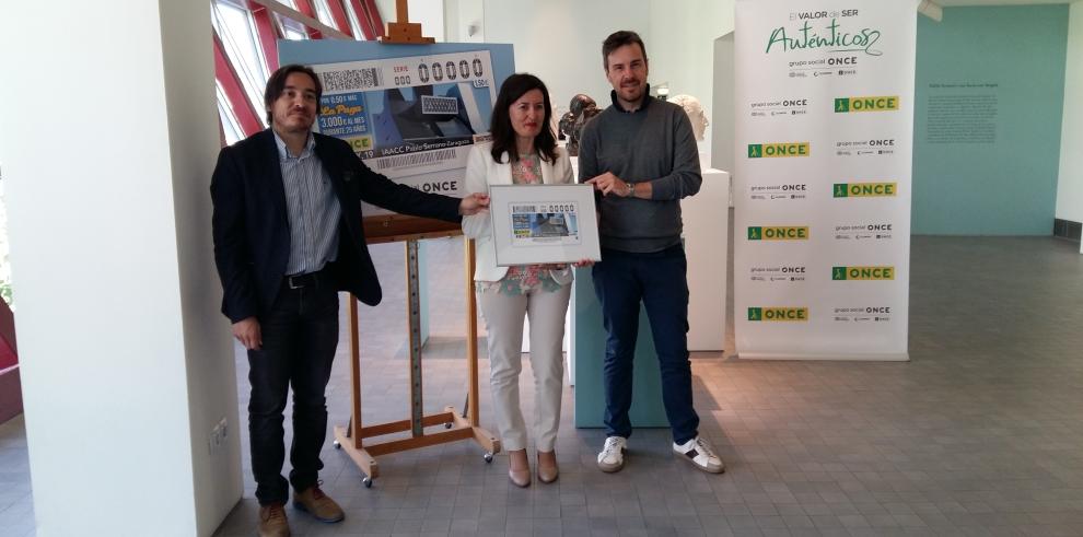 El IAACC Pablo Serrano de Zaragoza llena de Cultura el cupón de la ONCE