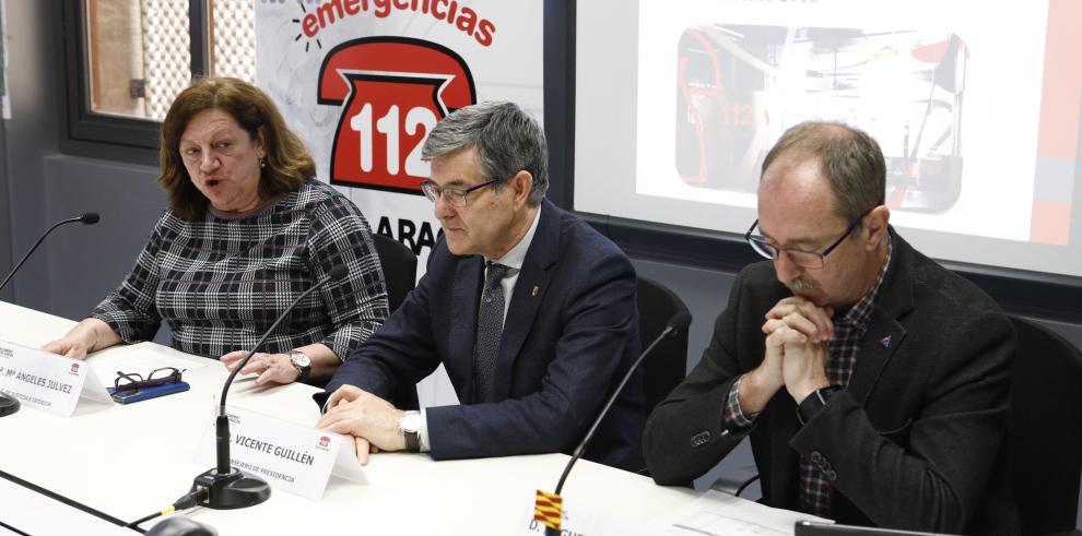 El 112 mejoró su eficacia en 2018 y gestionó más incidentes con menos llamadas