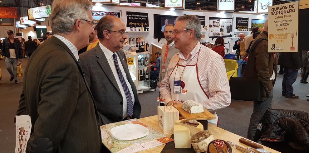 Javier Lambán pone en valor la calidad de los productos aragoneses en el Salón Gourmets